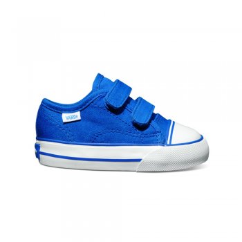 Vans Toddler Big School Shoes Snorkel Blue/True White